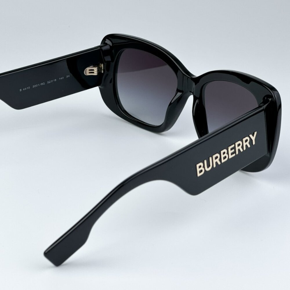 Burberry BE4410 4038F2 BRAND NEW Sunglasses Black Dark Grey Women - Picture 9 of 10